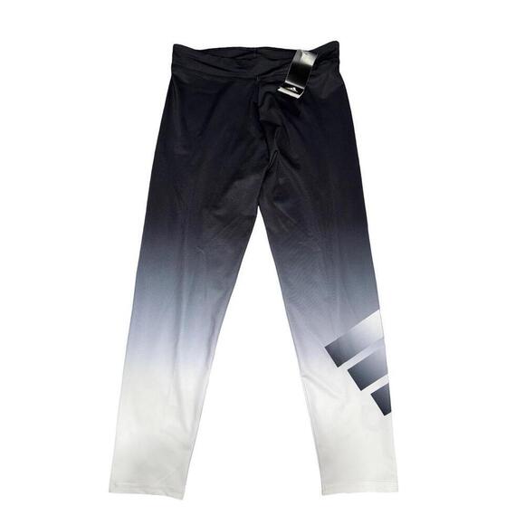 adidas Other - New Adidas Girls Aeroready Leggings Black White Sz L (14)
